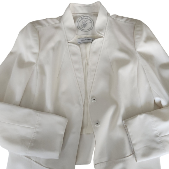 Zara Of White Fitted Style Blazer - Picture 7 of 10
